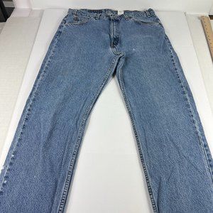 VTG 90s Levi's Jeans Men's 34x29* 505 Blue Distressed Denim Orange Tab Tag 36x30